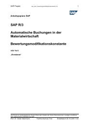 SAP R/3 Automatische Buchungen in der Materialwirtschaft ...