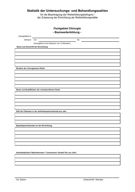 Statistik der Untersuchungs- und Behandlungsverfahren