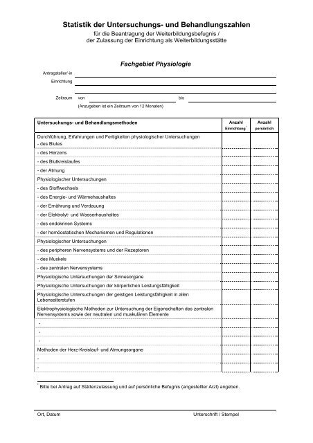 Statistik der Untersuchungs- und Behandlungsverfahren