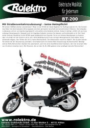 Elektrische Mobilität für Jedermann - Betronic EDV Großhandel GmbH