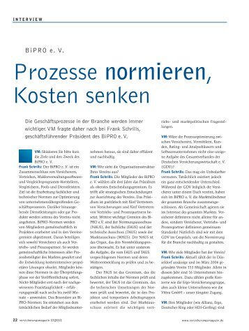 Versicherungsmagazin_Dezember_2011_Interview_FS_BiPRO ...