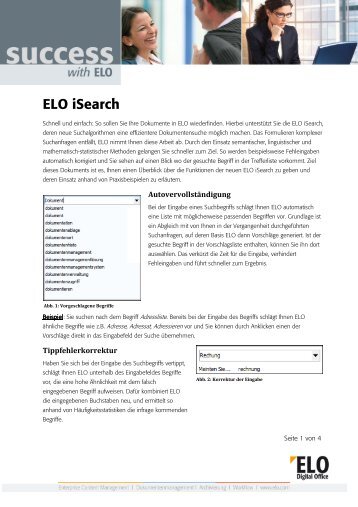 ELO isearch - die intelligente Suche - Fluctus IT GmbH