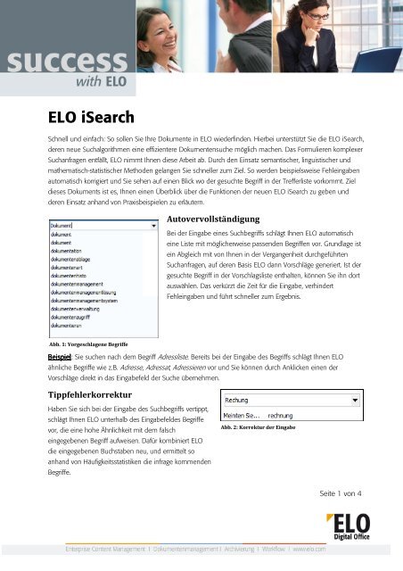 ELO isearch - die intelligente Suche - Fluctus IT GmbH