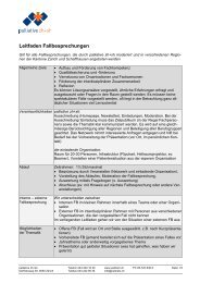 Leitfaden für Fallbesprechungen - palliative zh+sh