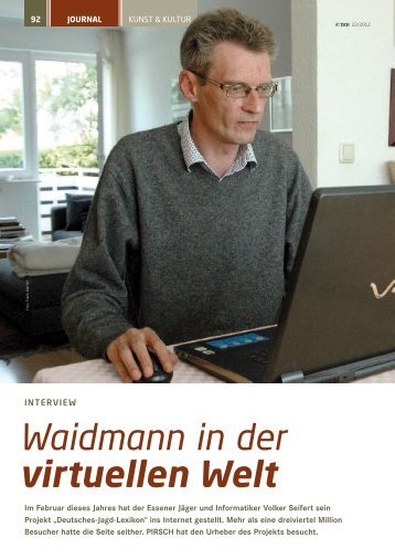 Waidmann in der virtuellen Welt - Deutsches Jagd Lexikon