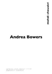 Andrea Bowers - Mehdi Chouakri
