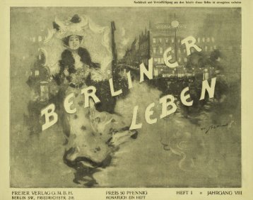Berliner Leben: Zeitschrift für Schönheit und Kunst