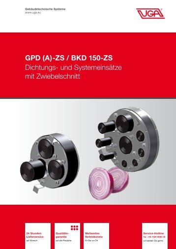 Dichtungs- und Systemeinsätze mit Zwiebelschnitt - UGA System ...