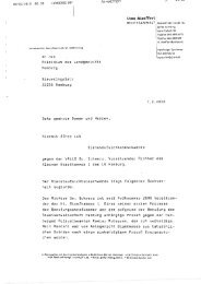 Dienstaufsichtsbeschwerde gegen den VRiLG Or. Schwarz, 7 ...
