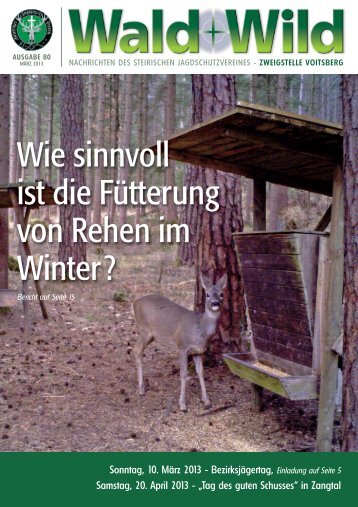 Wald + Wild das Infoblatt des Steir. Jagdschutzvereins Zweigstelle ...