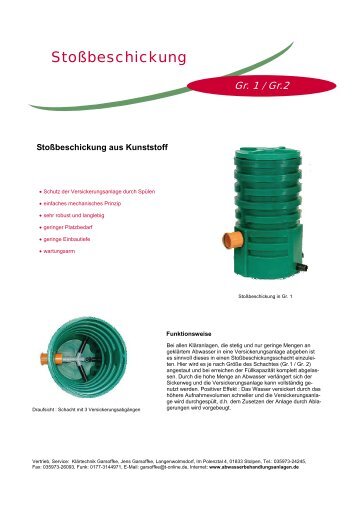 Stoßbeschickung - Abwasserbehandlungsanlagen.de