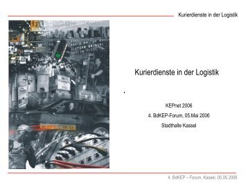 Kurierdienste in der Logistik