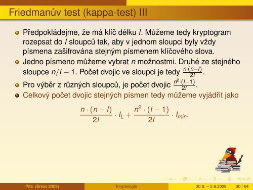 Kryptologie - aneb sifry vcera, dnes a zitra - Petr Hanuš