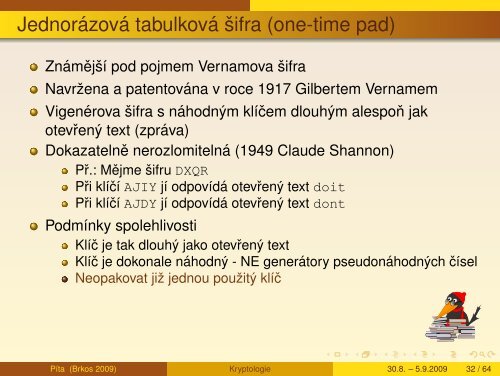 Kryptologie - aneb sifry vcera, dnes a zitra - Petr Hanuš