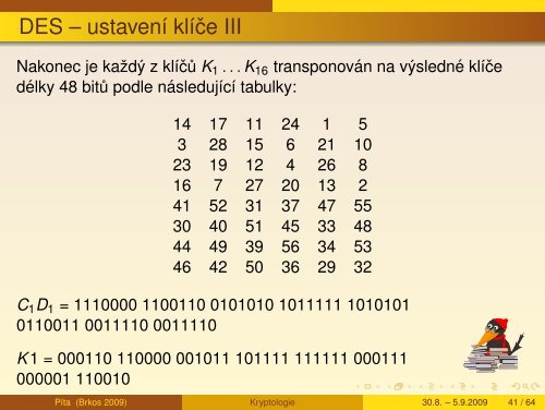 Kryptologie - aneb sifry vcera, dnes a zitra - Petr Hanuš