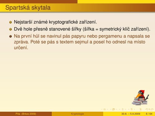 Kryptologie - aneb sifry vcera, dnes a zitra - Petr Hanuš