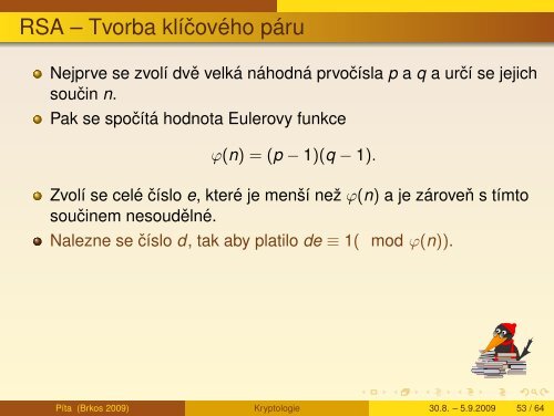 Kryptologie - aneb sifry vcera, dnes a zitra - Petr Hanuš