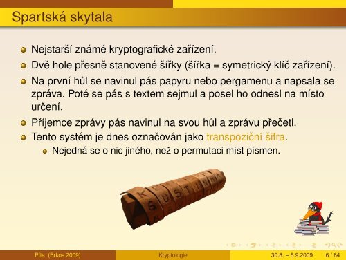 Kryptologie - aneb sifry vcera, dnes a zitra - Petr Hanuš