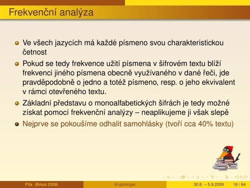 Kryptologie - aneb sifry vcera, dnes a zitra - Petr Hanuš