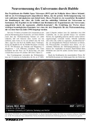 Neuvermessung des Universums durch Hubble - Weltraumfacts