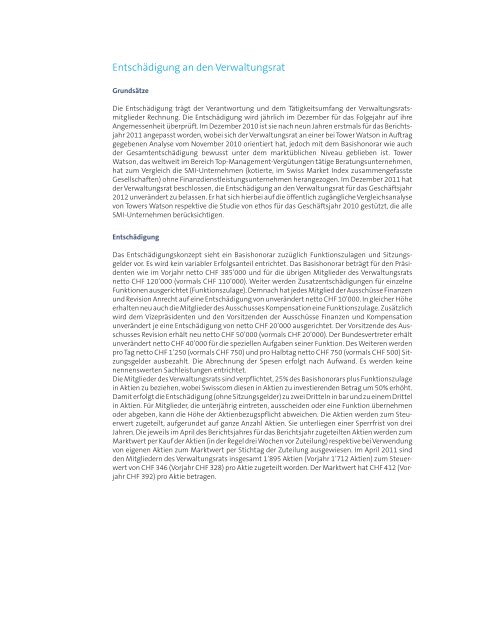 Corporate Governance und Entschädigungsbericht(PDF, 889 kB)