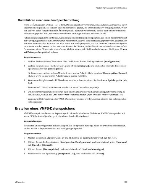 Handbuch zur Serverkonfiguration für ESX - VMware