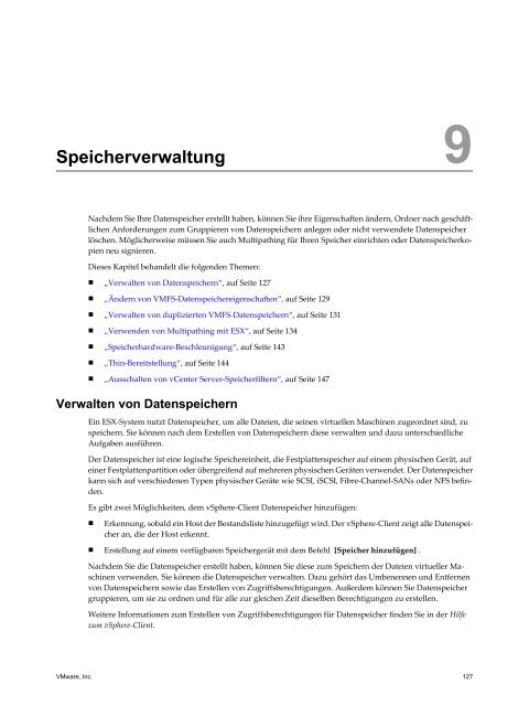 Handbuch zur Serverkonfiguration für ESX - VMware