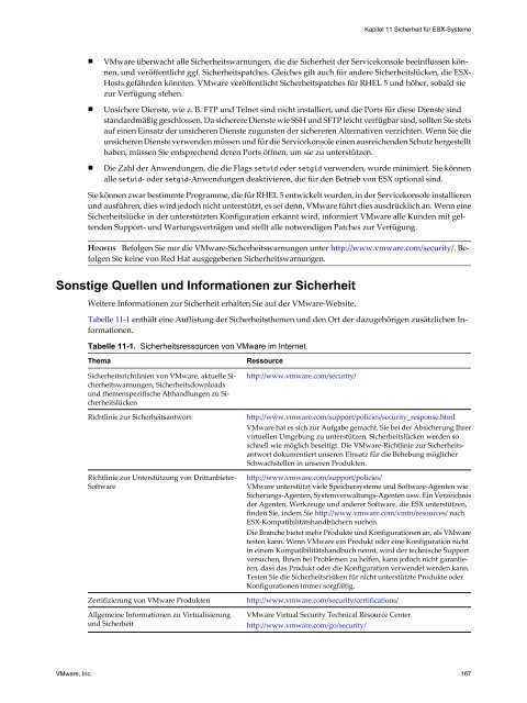 Handbuch zur Serverkonfiguration für ESX - VMware