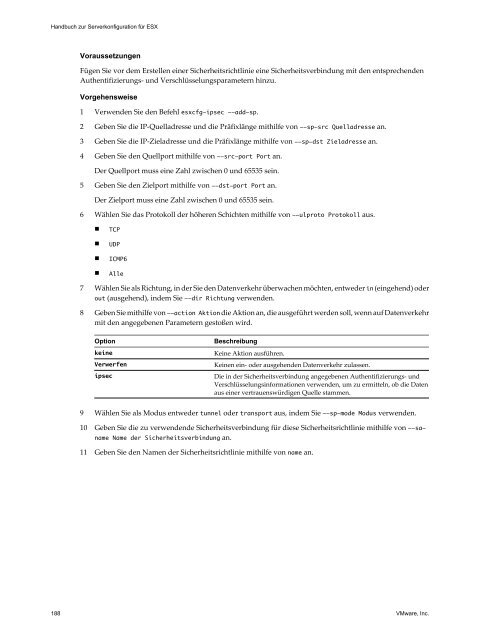 Handbuch zur Serverkonfiguration für ESX - VMware