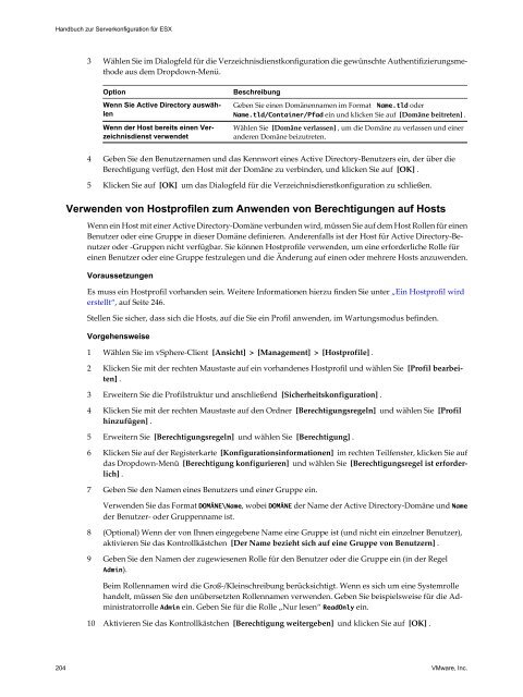 Handbuch zur Serverkonfiguration für ESX - VMware