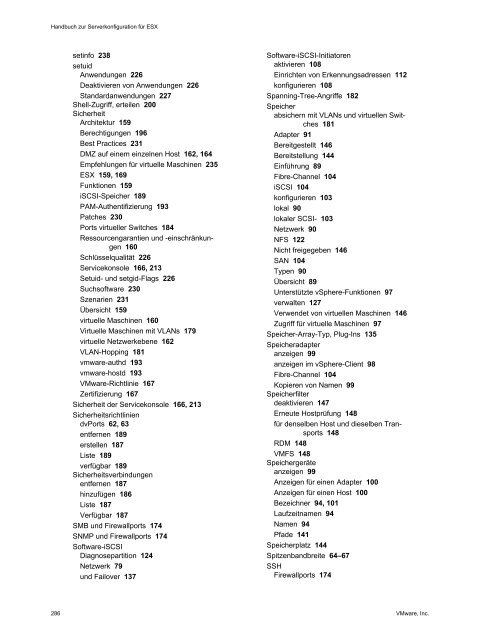 Handbuch zur Serverkonfiguration für ESX - VMware