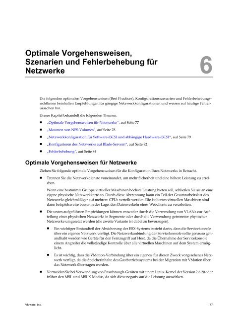 Handbuch zur Serverkonfiguration für ESX - VMware