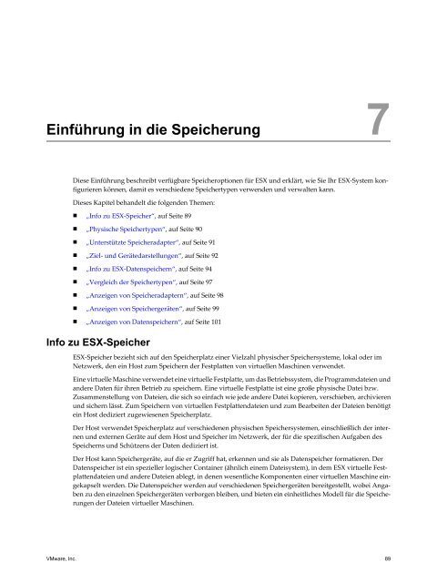 Handbuch zur Serverkonfiguration für ESX - VMware