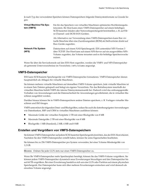 Handbuch zur Serverkonfiguration für ESX - VMware