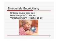 Emotionale Entwicklung