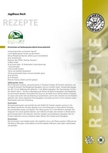 REZEPTE - Club der Köche Rhein Ahr eV