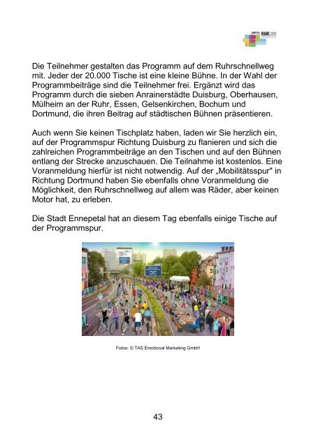 Veranstaltungsbroschüre der Stadt Ennepetal