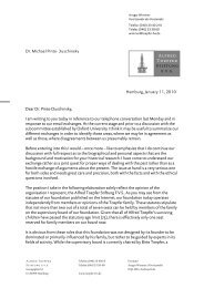 Brief von Ansgar Wimmer an Dr. Michael Pinto-Duschinsky