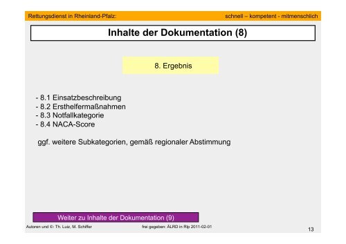 SOP Einsatzdokukumentation