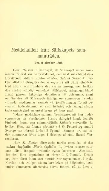 Meddelanden af Societatis pro Fauna et Flora Fennica - Helda