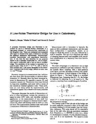 A Low-Noise Thermistor Bridge for Use in ... - Clinical Chemistry