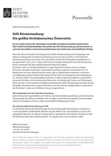 pdf, 346.58 KB - Stift Klosterneuburg