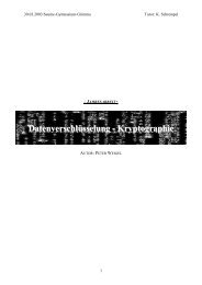 Datenverschlüsselung - Kryptographie