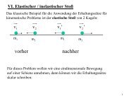 elastischer/inelastischer Stoss