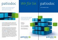 patiodoc-Unternehmensflyer - patiodoc AG