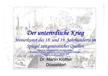 Klöffler, Martin: Der Unterirdische Krieg - Ingenieurgeograph