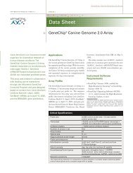 Data Sheet, GeneChip® Canine Genome 2.0 Array (pdf, 688 KB)