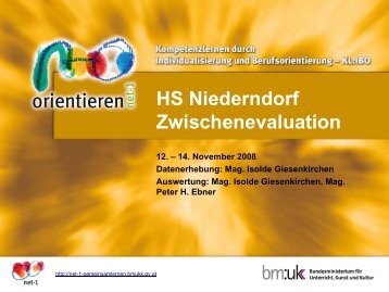 HS Niederndorf Evaluation 22-12-08 - Berufsorientierung
