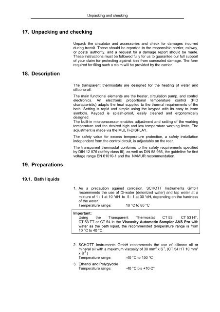 Gebrauchsanleitung Durchsicht-Thermostate CT 53 CT 53 TT CT 53 ...