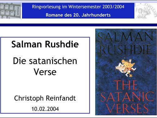 Salman Rushdie Die satanischen Verse - Literaturwissenschaft-online
